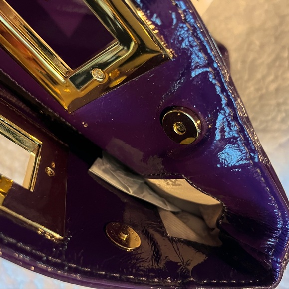 NWT Michael Kors Purple Berkley Clutch - Picture 5 of 13